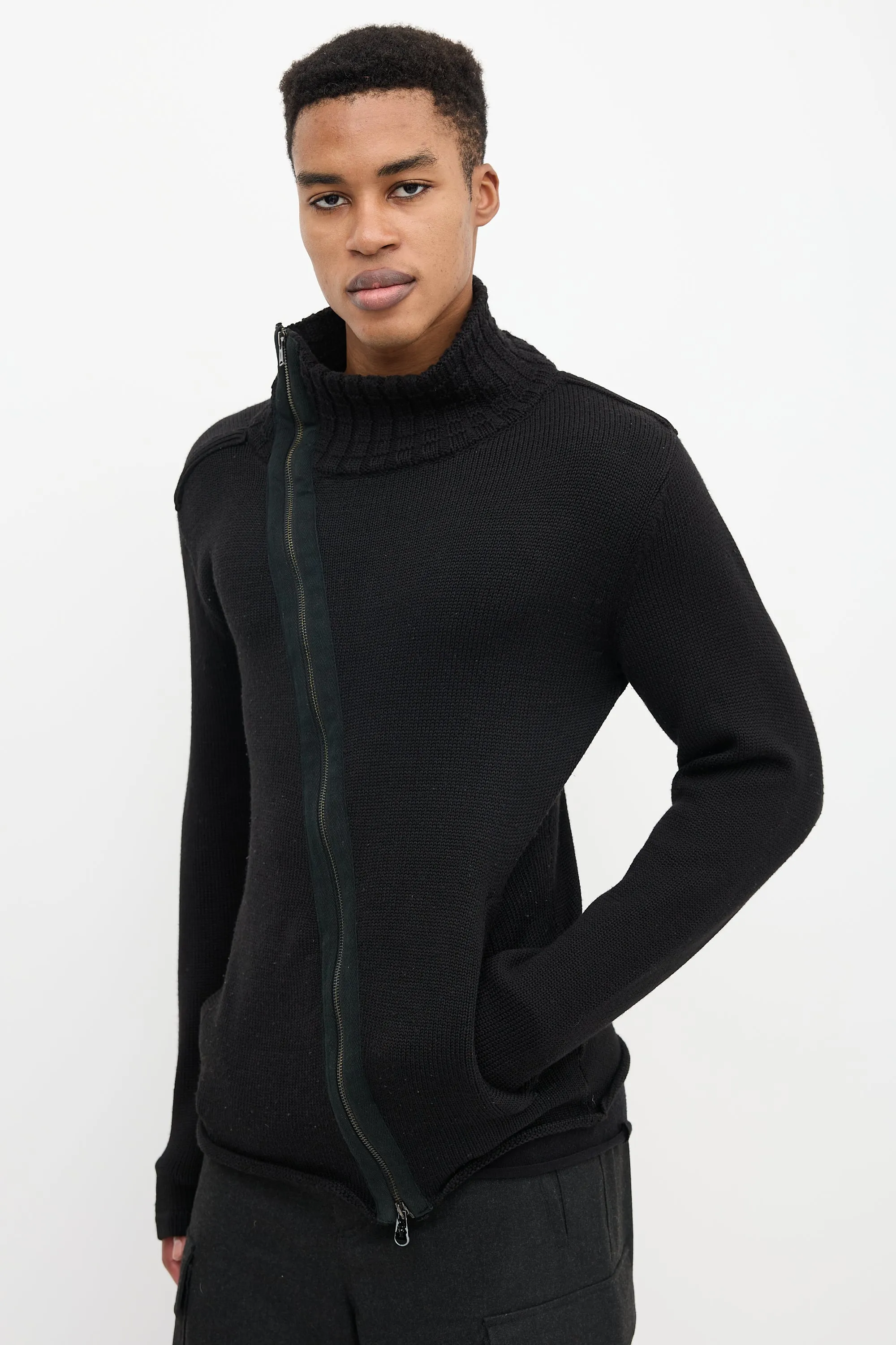 Asymmetrical Zip Sweater
