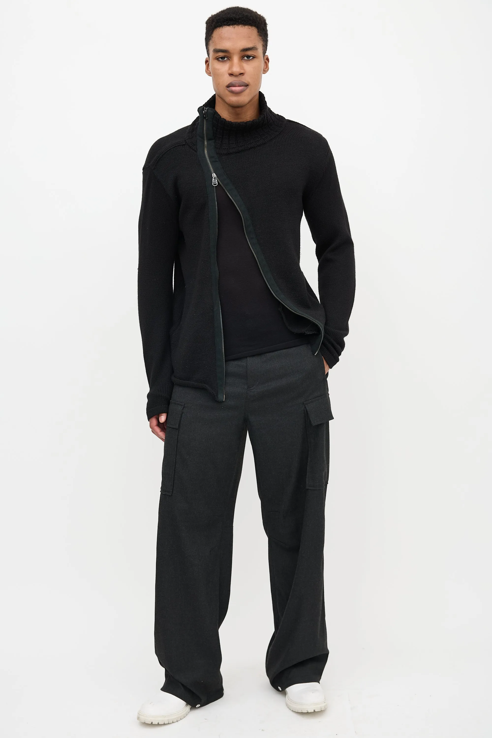 Asymmetrical Zip Sweater
