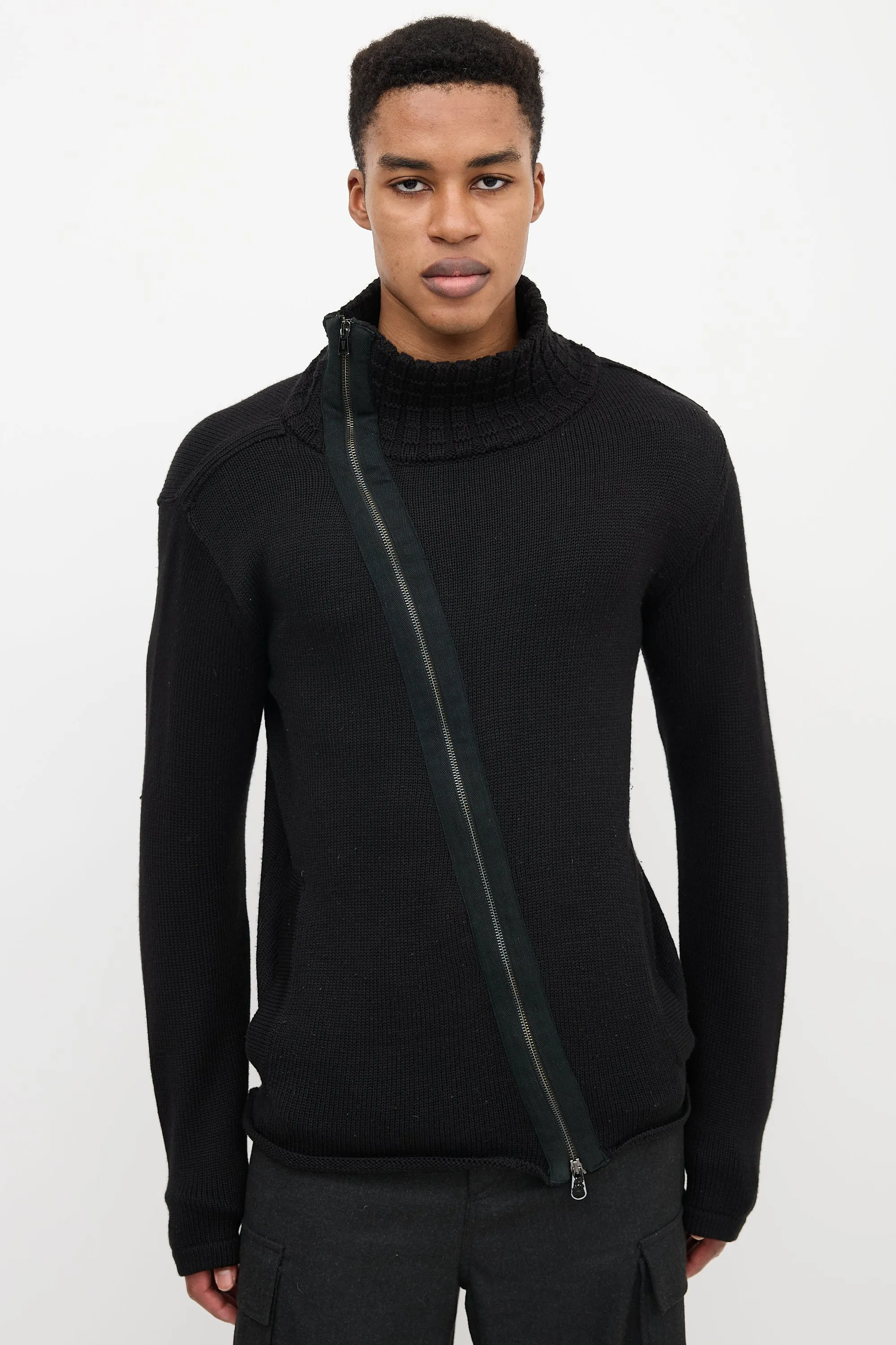 Asymmetrical Zip Sweater