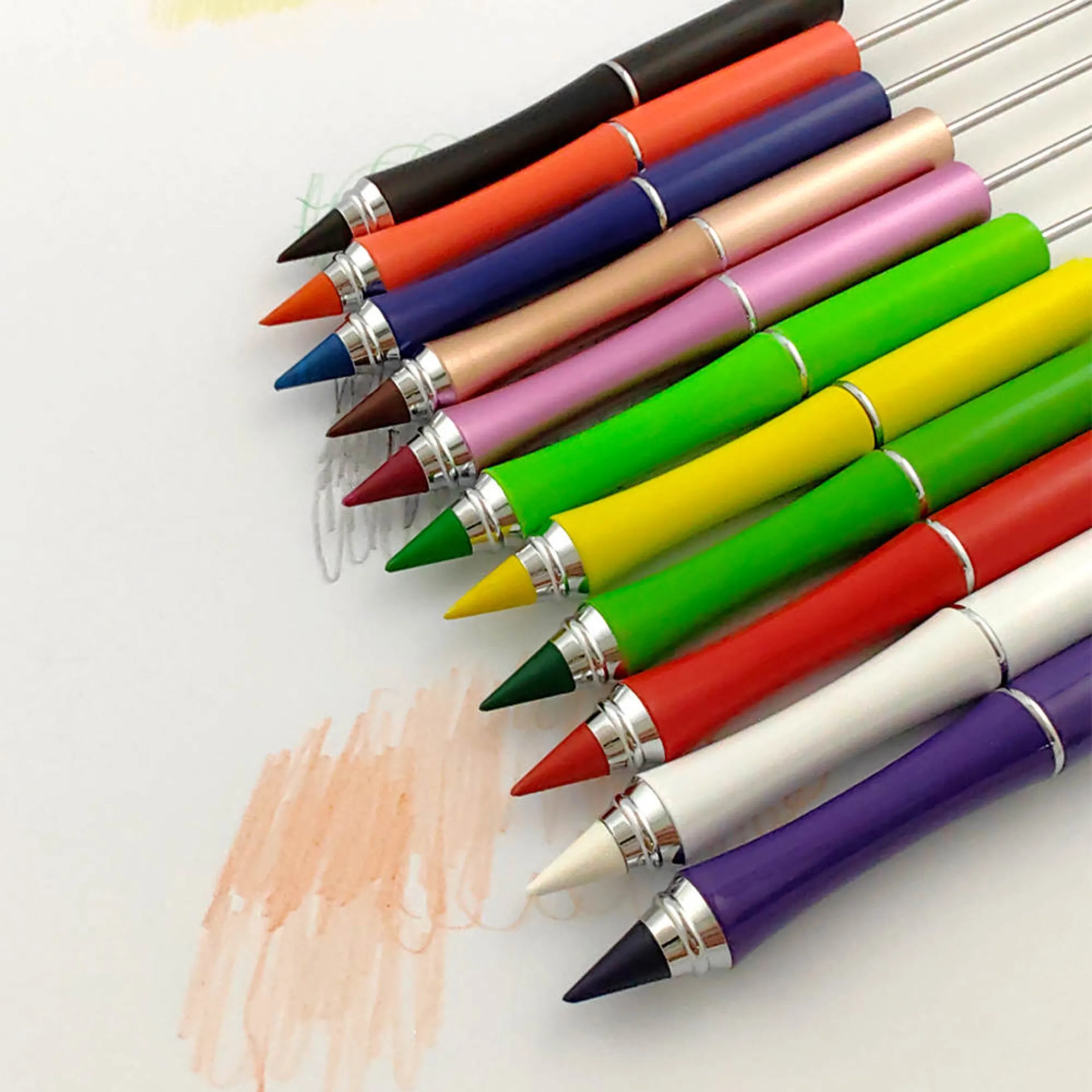 Colored Metal Beadable Pencil