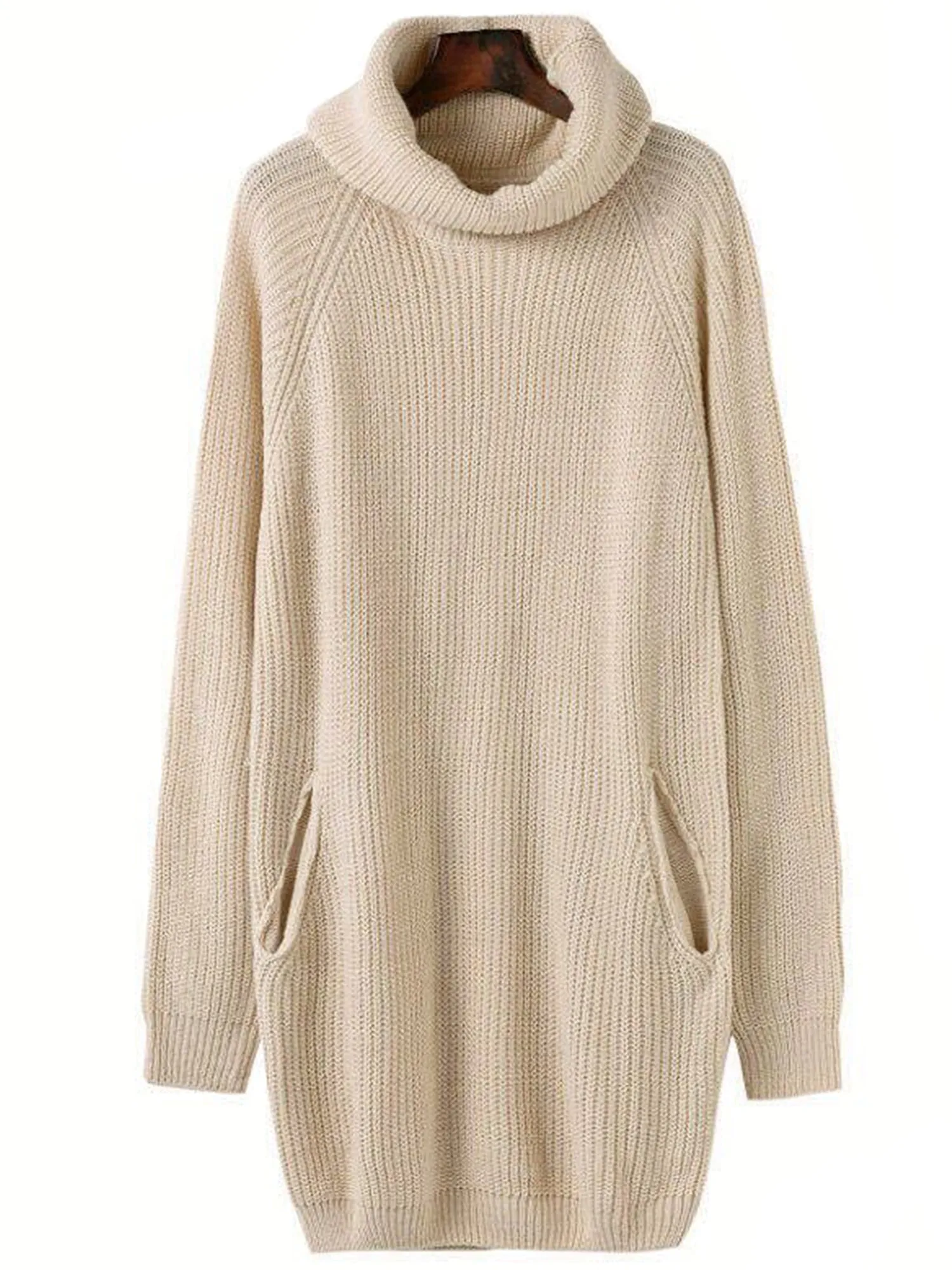 'Diana' Turtleneck Knit Dress