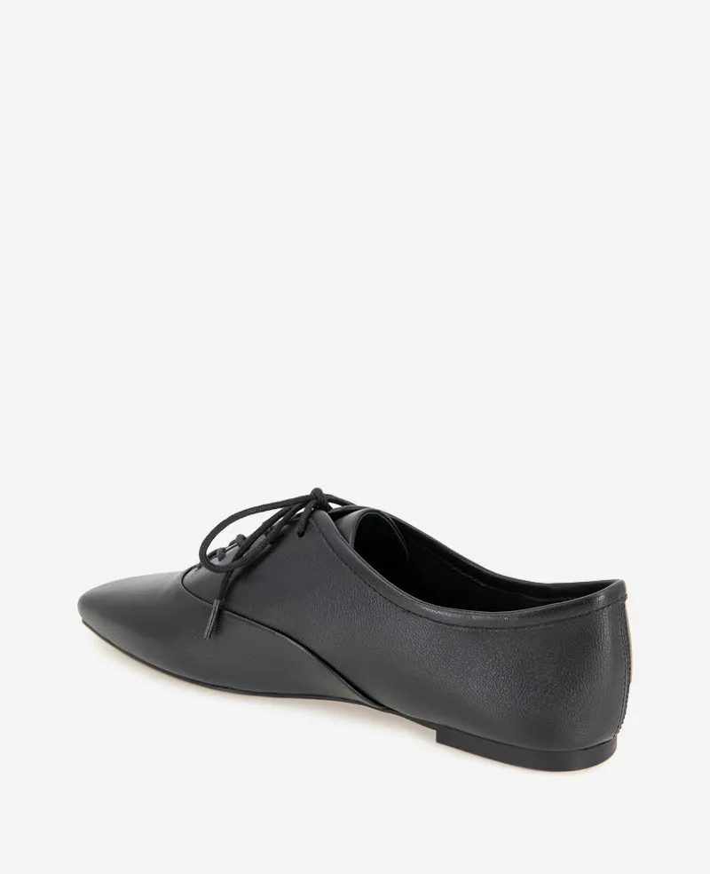 Justice Box Toe Lace Up Flat
