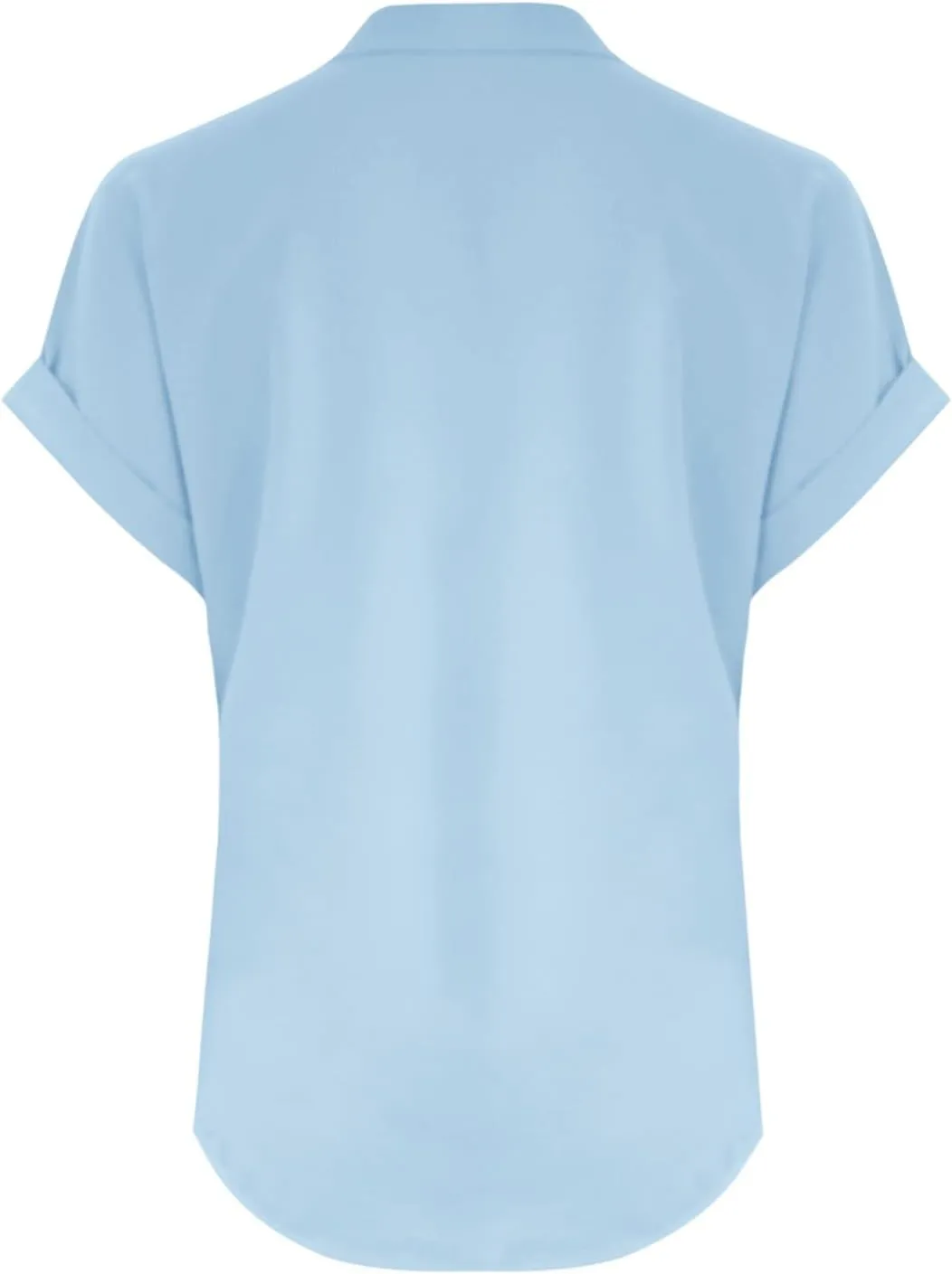 Linen Shirt for Women Summer Button Down Short Sleeve V Neck Tops Solid Color Comfy Blouses Casual Dressy Tunic Tees