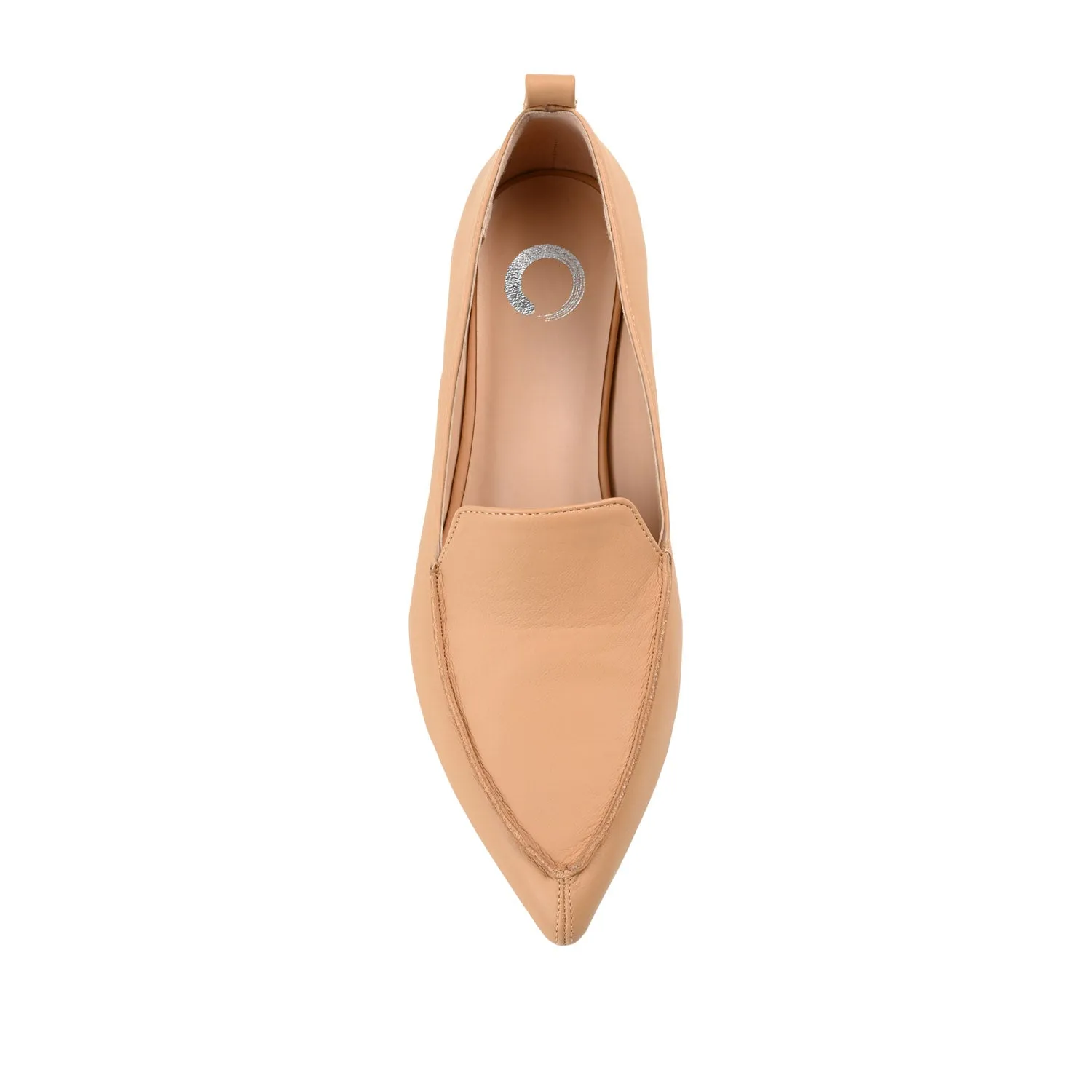 MAGGS GLOBE HEELED LOAFERS IN FAUX LEATHER