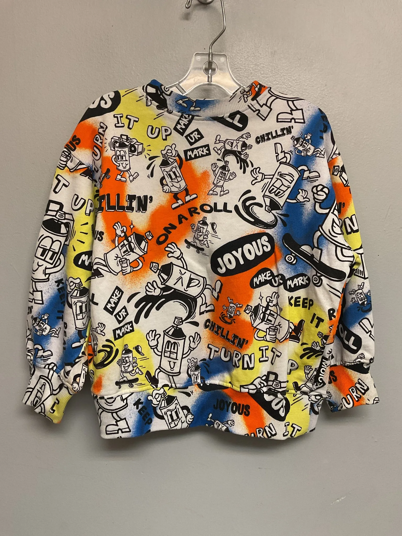 molo Size 5 Blue & Orange Cotton Boys Sweaters & Vests