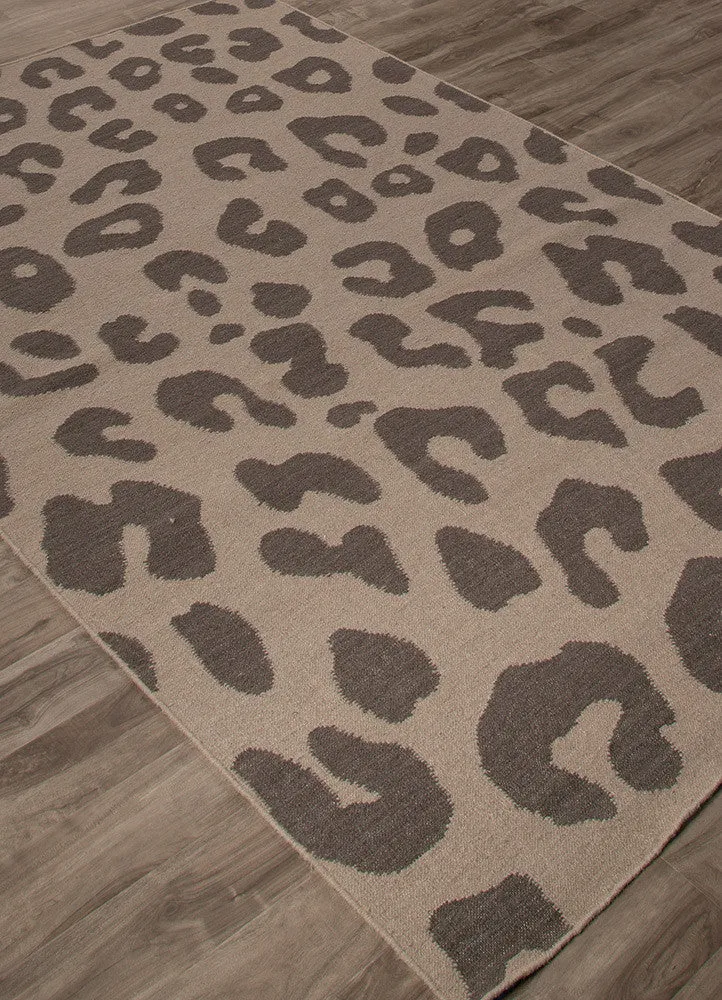 National Geographic Jaguar Cobblestone/Bungee Cord Area Rug
