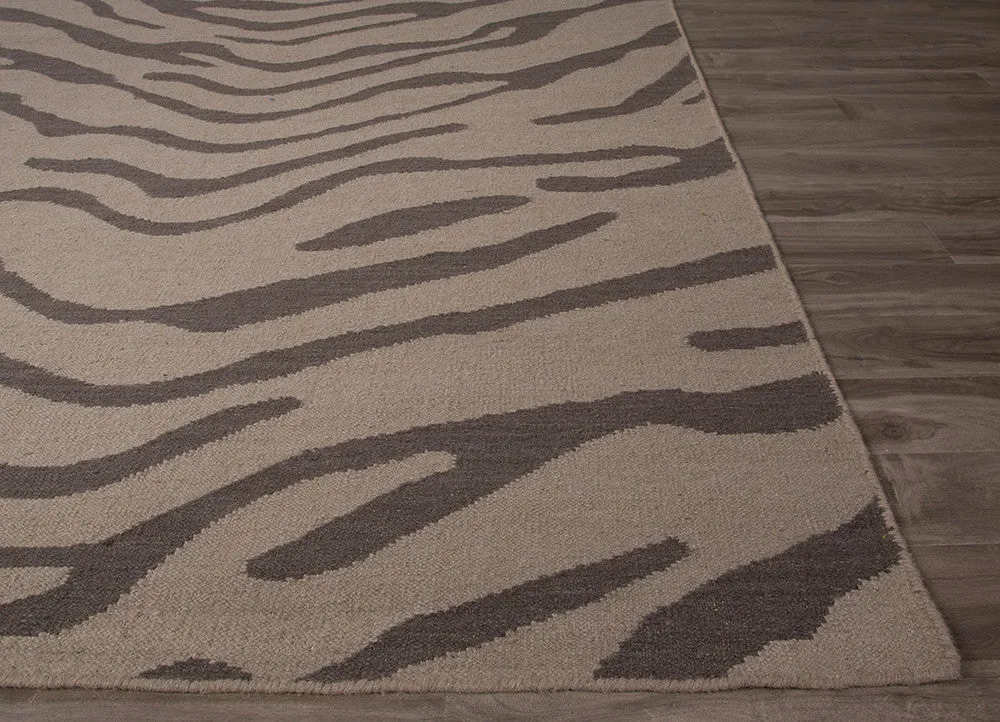 National Geographic Tiger Feather Gray/Walnut Area Rug