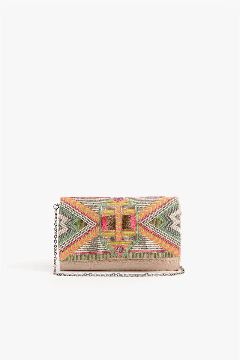 Neon Lights Impala Aztec Clutch
