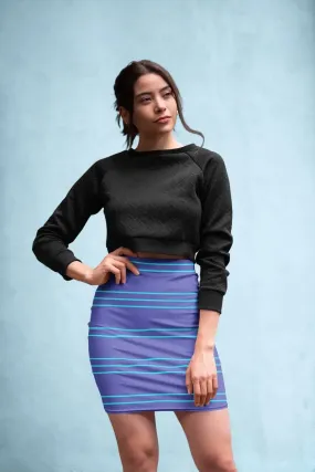 Simple Lines Pattern pt Poster Pencil Skirt