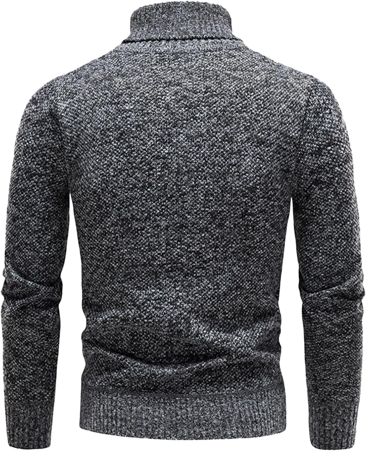 Sweaters for Men Men's Cardigan Sweaters Turtleneck Long Sleeve Knitted Big and Tall Slim Workout Cable Knit Fleece