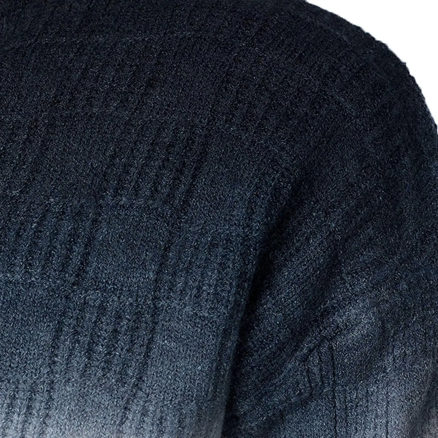 Sweaters for Men Men's Gradient Turtleneck Sweaters Long Sleeve Slim Fit Ribbed Knit Wool Thermal Pullover Sweater Top