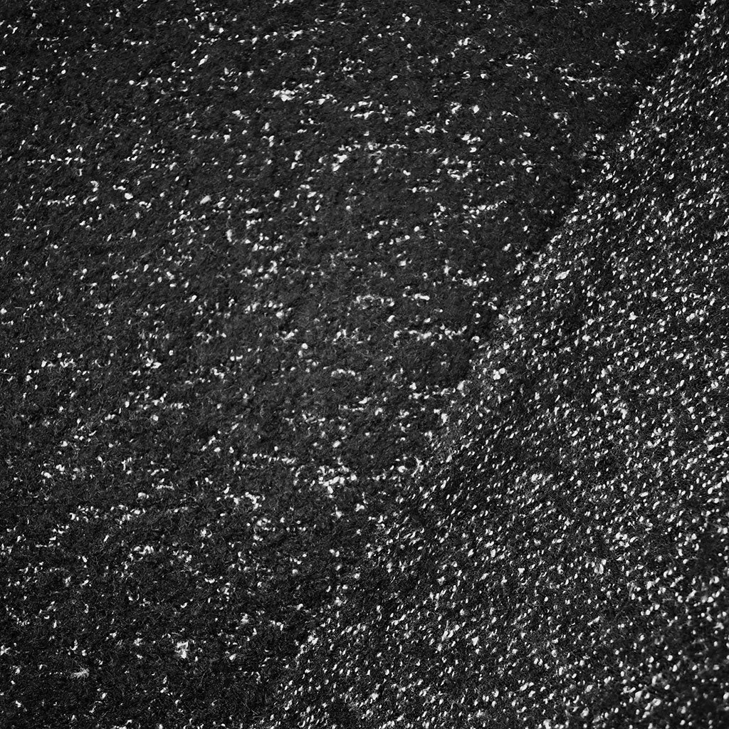 Ultra Plush Slub Boucle Wool Coating Black/White