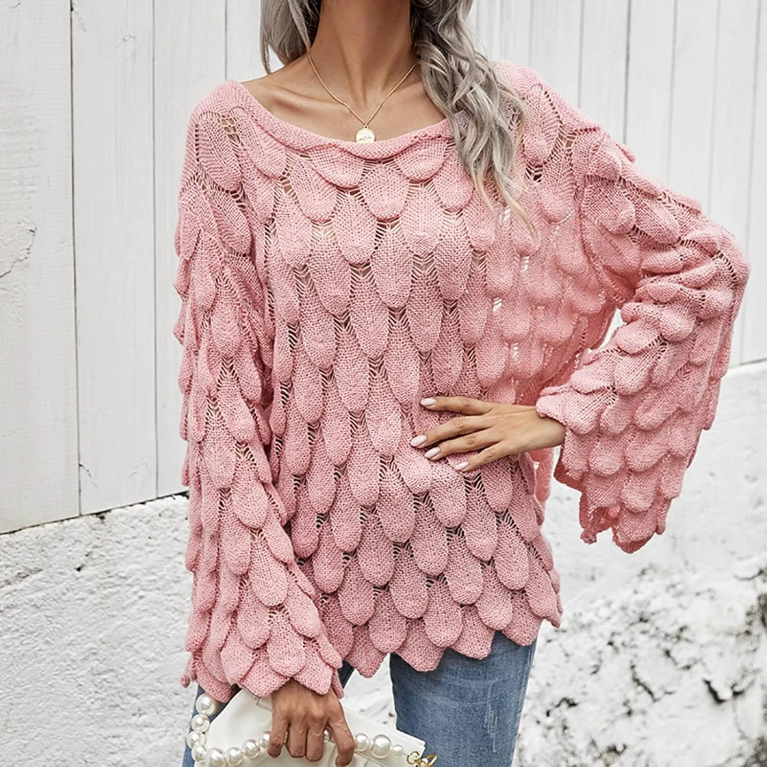 Women Turtleneck Long Sleeve Fashion Sweaters Chunky Knit Fall Winter Oversized Loose Pullover Sweater Top Warm Cotton