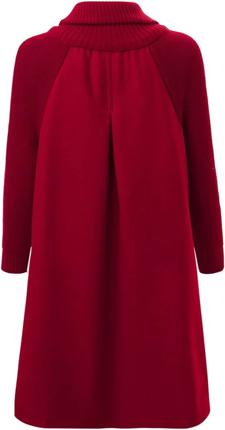 Women's Fall Coats 2025 Coats Double Breasted Slim Long Trench Coat With Belt Warm Winter Overcoat, M-2XL